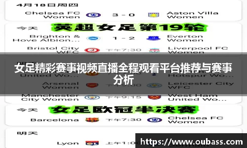 女足精彩赛事视频直播全程观看平台推荐与赛事分析