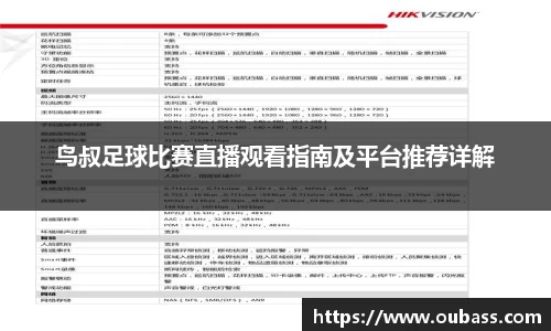 鸟叔足球比赛直播观看指南及平台推荐详解